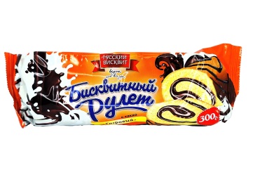 Русский Бисквит Рулет 300г Россия (тигровый)